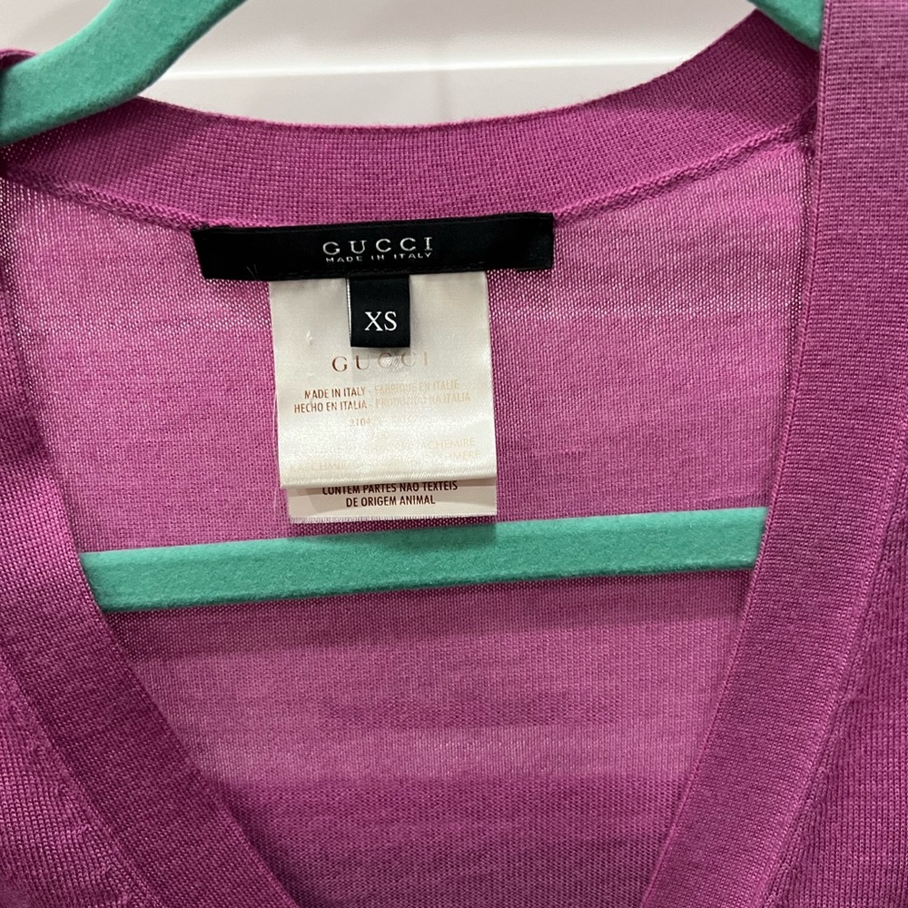 Gucci cashmere cardigan, XS.